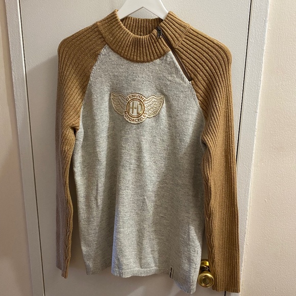 NWT Harley-Davidson Women's Winged H-D Patch Zippered Ski Sweater - Size Large - Picture 4 of 7